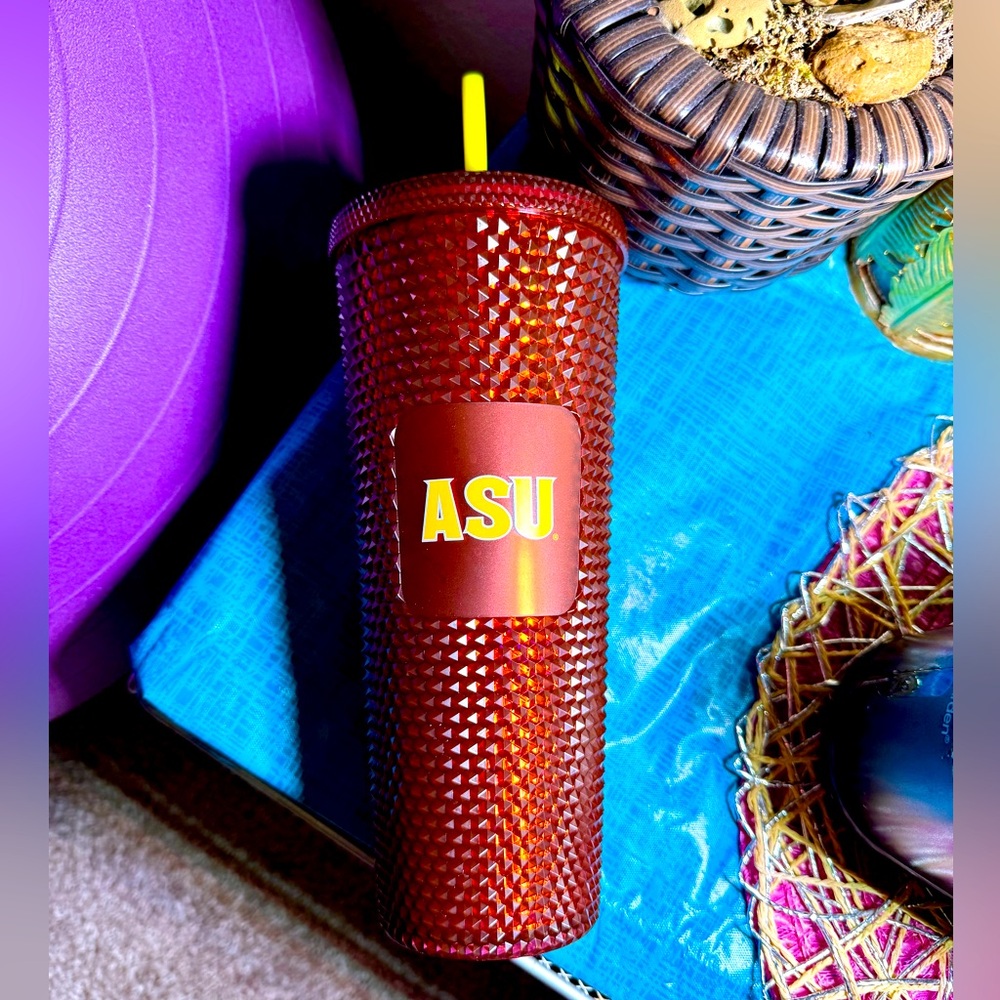 Never 😃 Used ASU Collectors ♥️ Starbucks Textured Tumbler ~ Go Sparky!! 😎🤘🏻